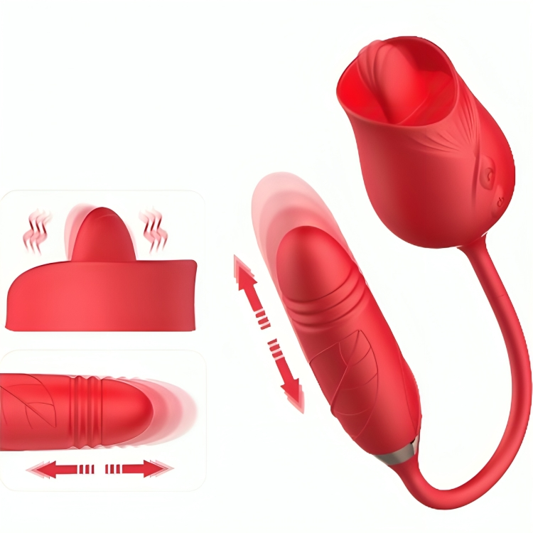 armony delight blumenvibrator stoßung mit roter zunge