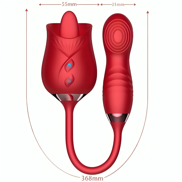 Delight Flower Vibrator mit Zungenfunktion und 10 Programmen ARMONY