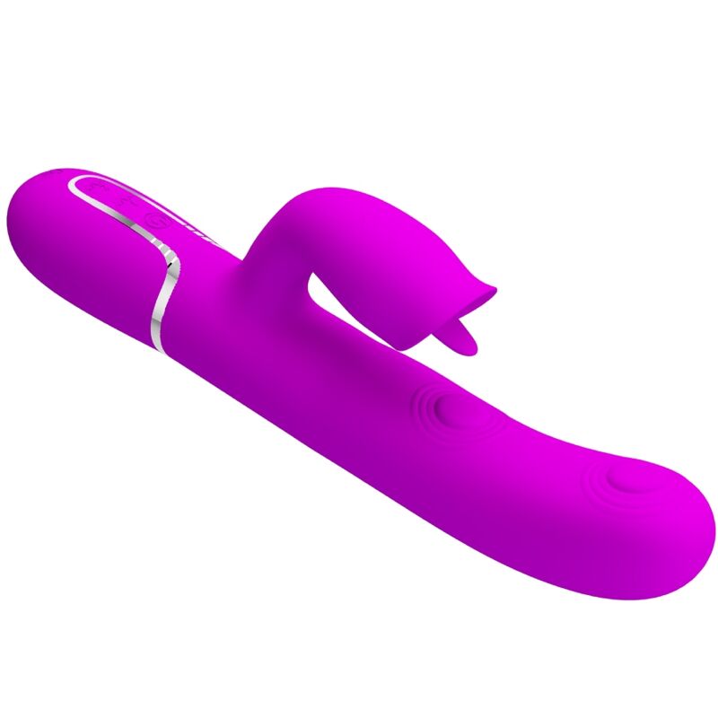 pretty love kaninchenvibrator mit leckendem fuchsia
