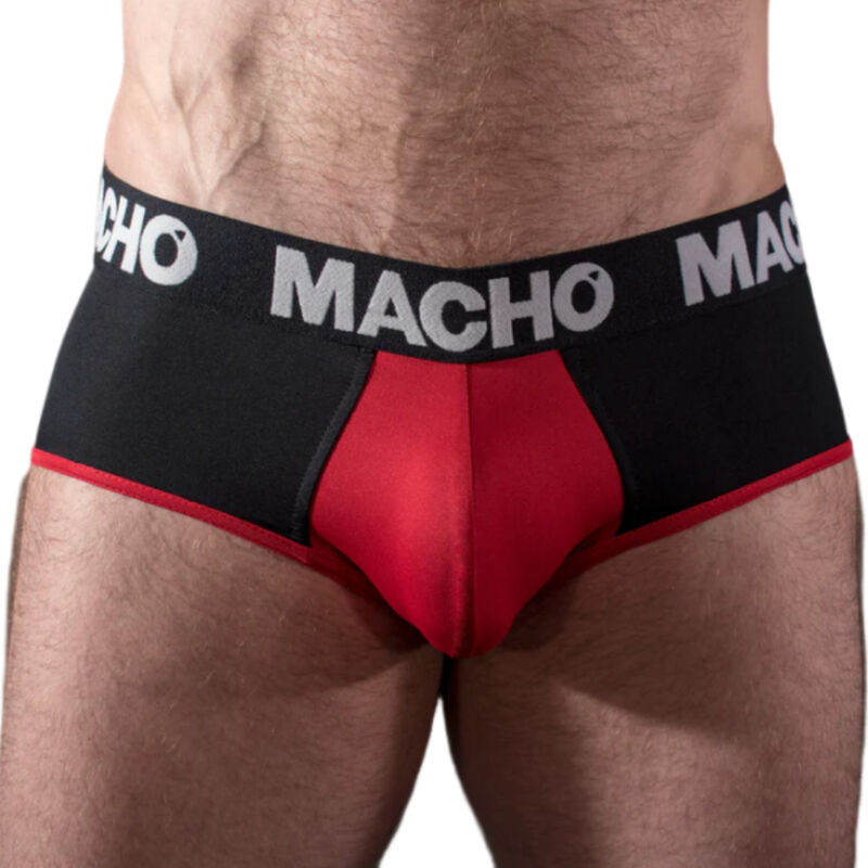 macho ms26n slip schwarz/rot m
