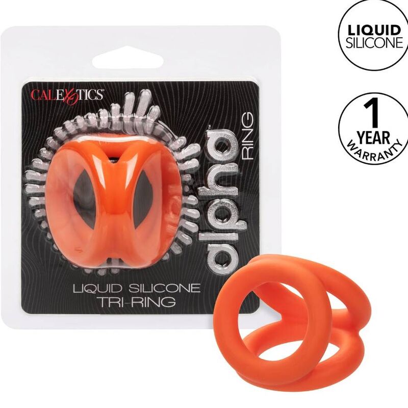 calexotics alpha tri ring orange