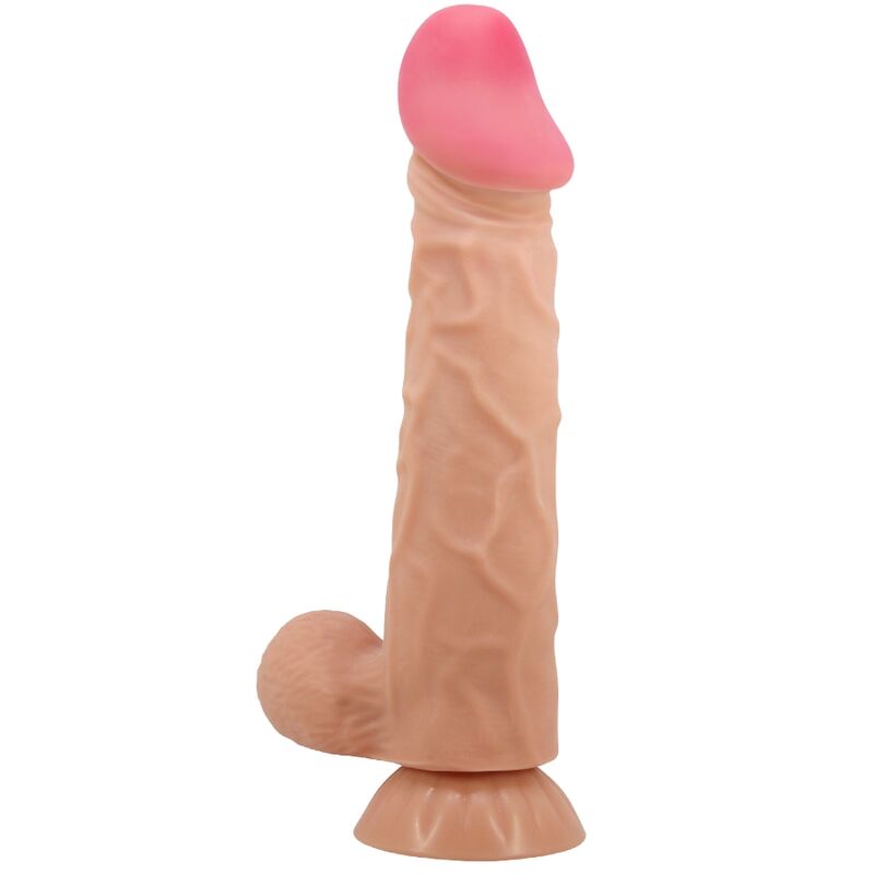 pretty love sliding skin series realistischer dildo mit sliding skin saugnapf 24 cm
