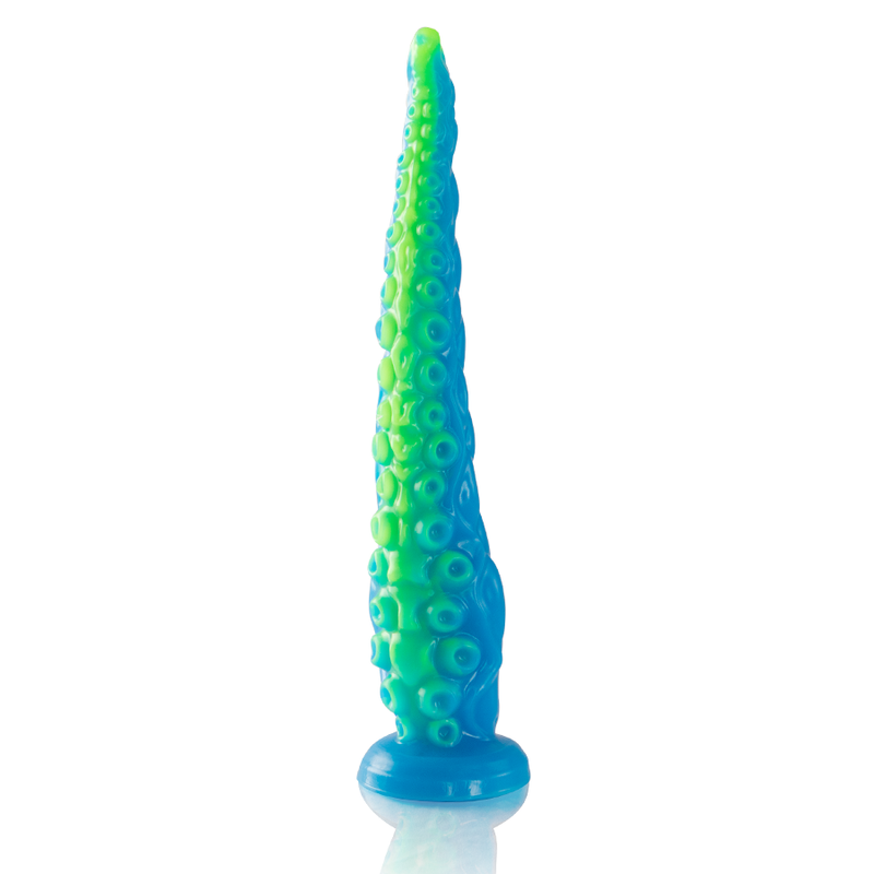 epic scylla fluoreszierender dÜnner tentakel dildo, grosse grÖsse