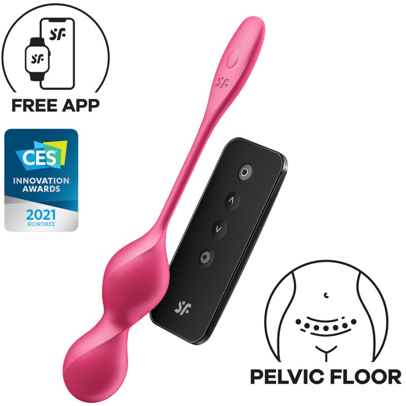 satisfyer love birds 2 vibrierende kegel kugeln + kostenlose app