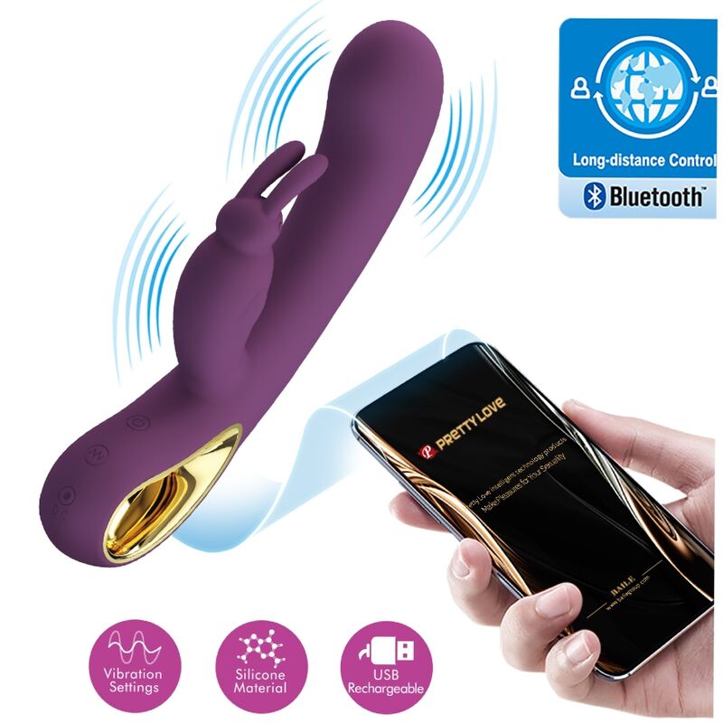 pretty love liam kaninchen vibrator und g punkt stimulator lila