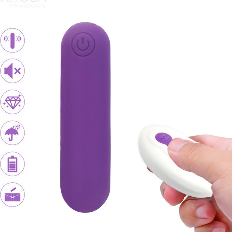 armony splash joline vibrator bullet silikon fernbedienung 10 vibrationen 6.5 x 1.5 cm lila