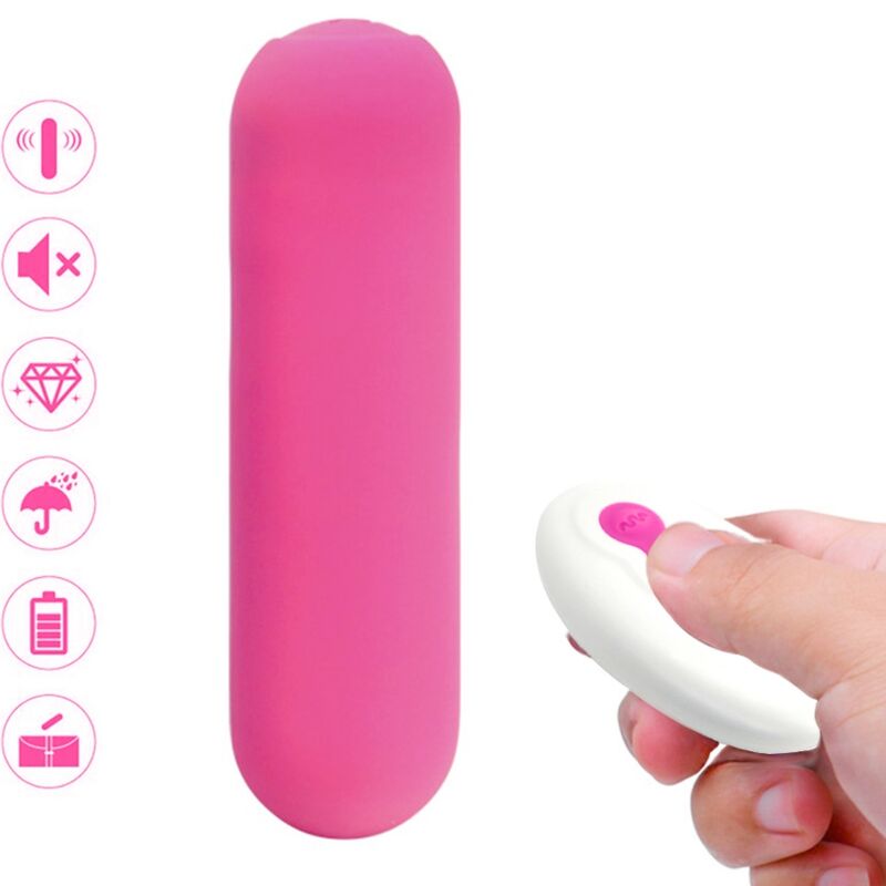 armony splash joie vibrator bullet silikon fernbedienung 10 vibrationen 75 x 19 cm rosa