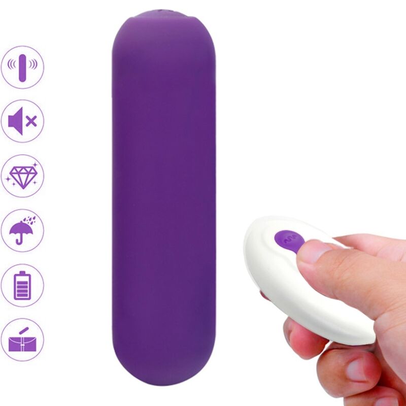 armony splash joie vibrator bullet silikon fernbedienung 10 vibrationen 75 x 19 cm lila