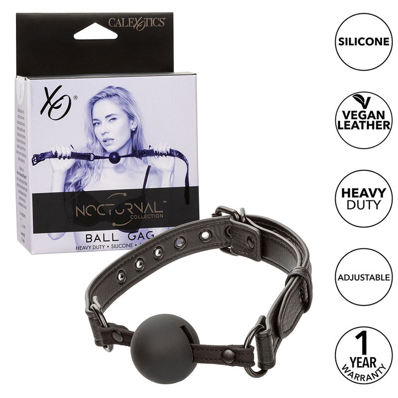 calexotics nocturnal ball gag silikon schwarz