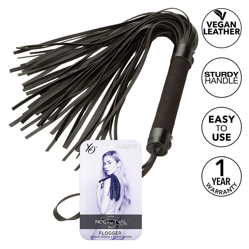 calexotics nocturnal flogger leder schwarz