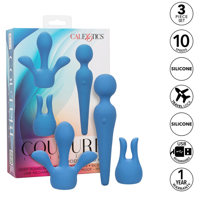 calexotics couture kit vibratorstab 10 vibrationen blau