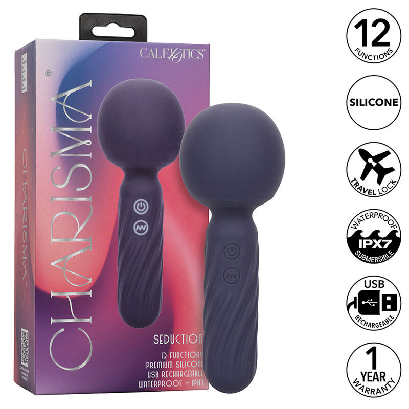 calexotics charisma seduction massager 12 funktionen 17,75 cm x 6,25 cm lila