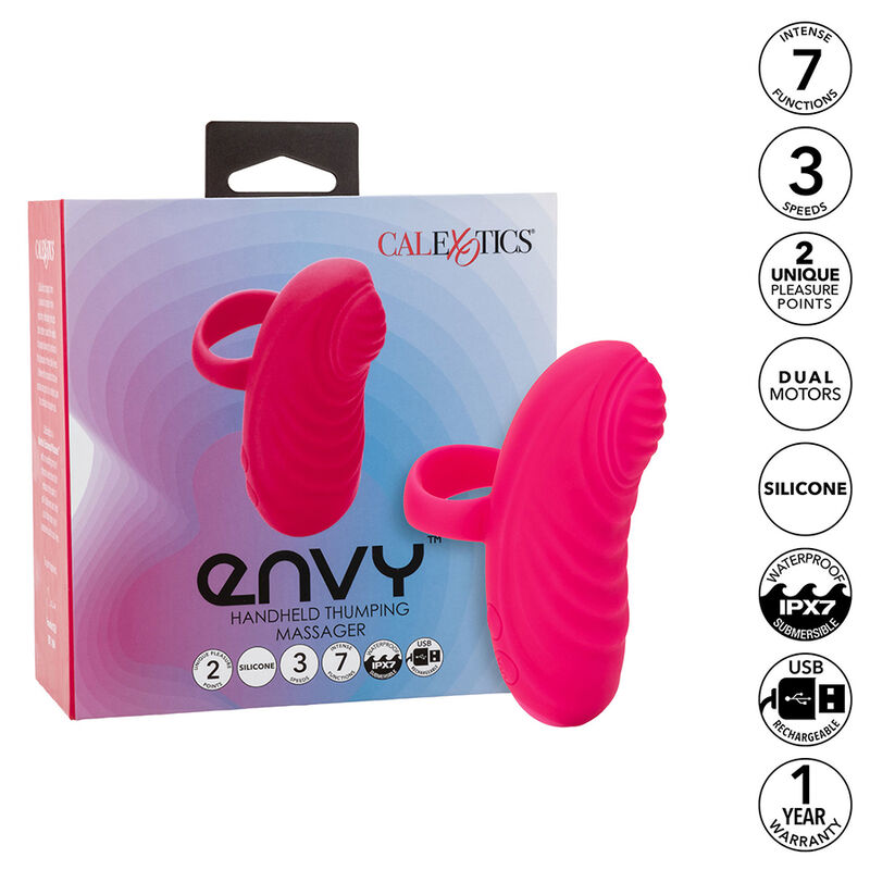 calexotics envy handmassager mit rollball, 7 vibrationen, rosa