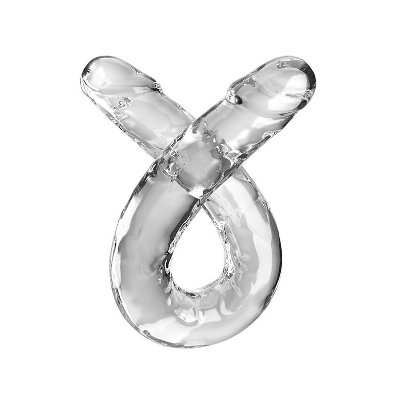 king cock double trouble doppeldildo 46 cm klar