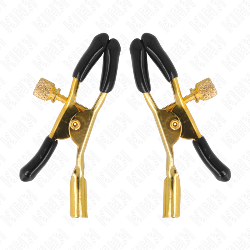 kink goldene nippelklemmen 6 cm