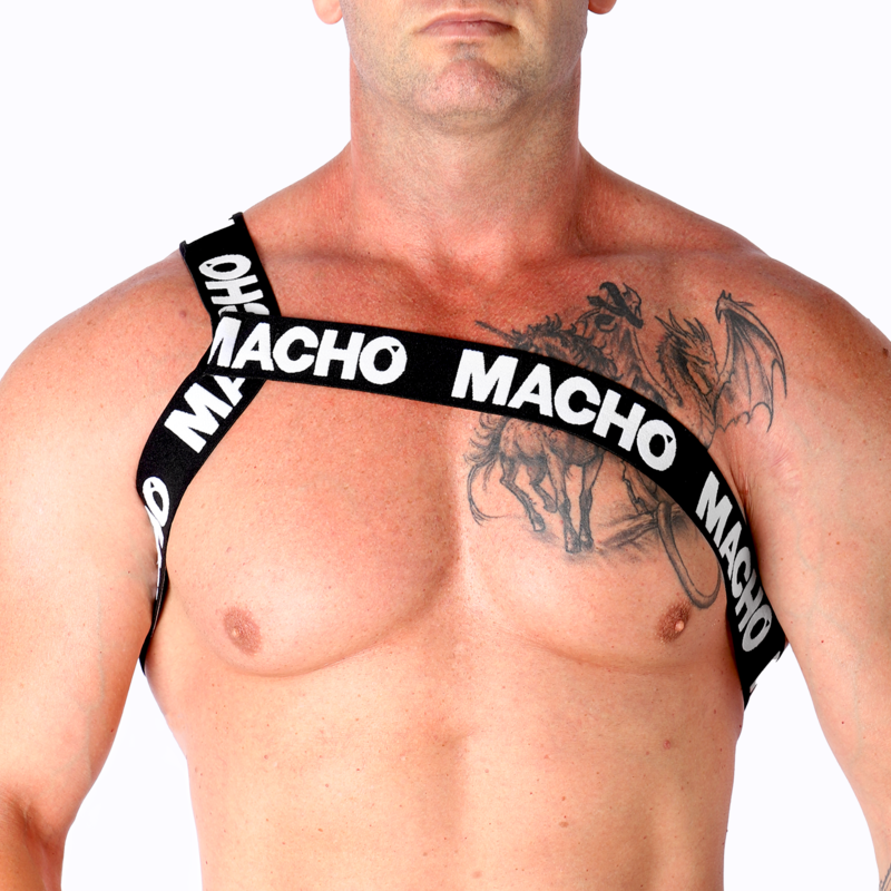 macho rÖmisches harness weiss s/m