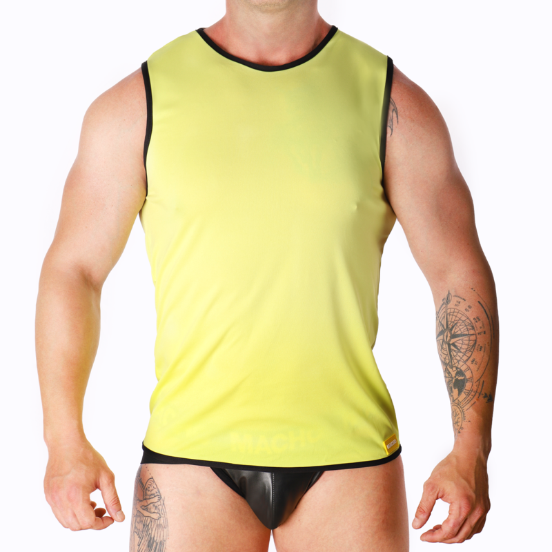 macho gelbes t shirt s/m
