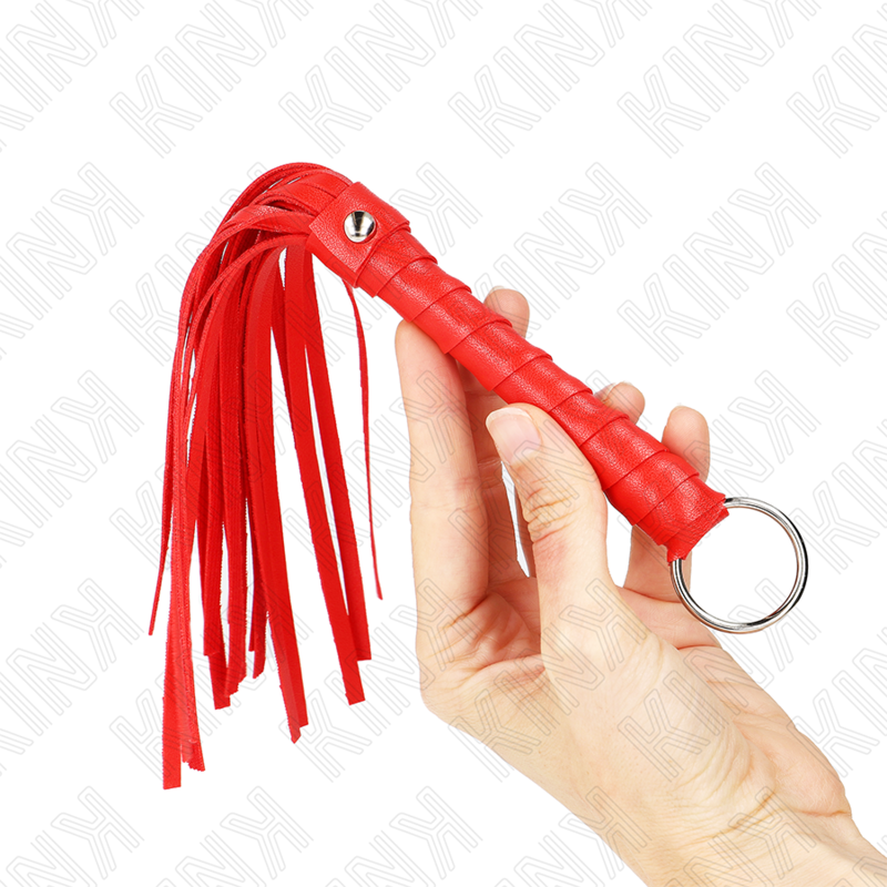 kink einfache mini rote peitsche 28 cm