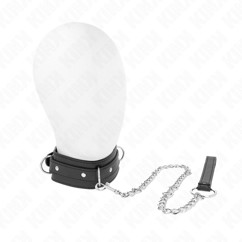 kink halskette mit leine 65 cm 3 ring modell 1 verstellbar 38 49 cm x 5 cm