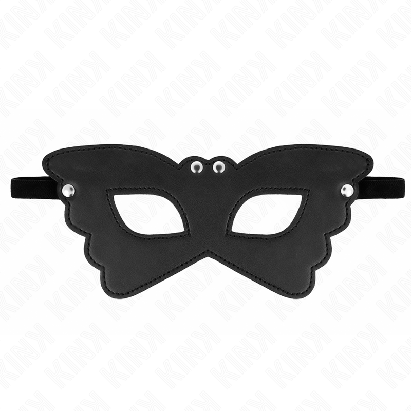 kink schmetterlingsform kunstledermaske 20 x 9 cm