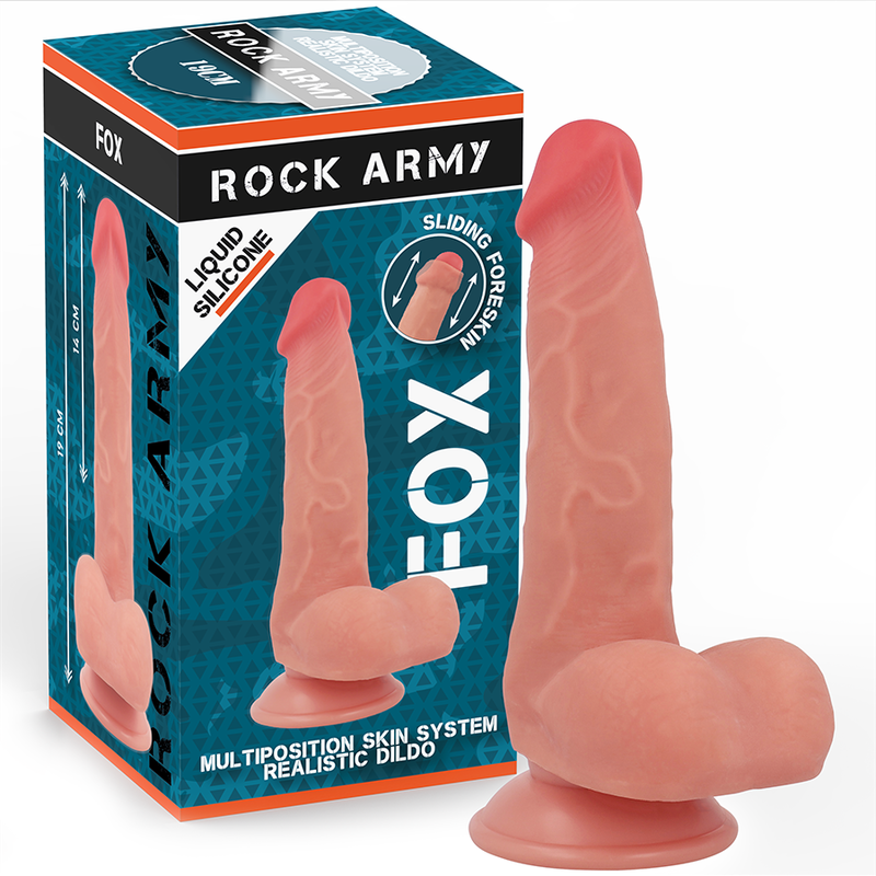 rockarmy flÜssigsilikonfuchs 19 cm o 3,2 cm