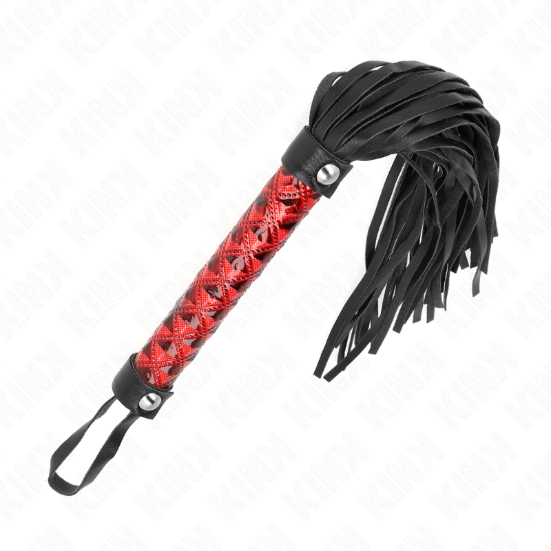 kink peitsche mit rautenmuster 40 cm