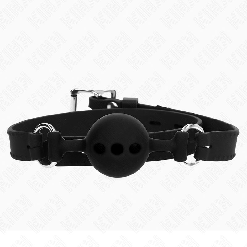 kink vollsilikon klappen 55 x 2 cm mit 4 cm kugel grÖsse s schwarz verstellbar 35 51 cm