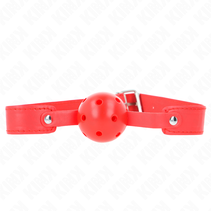 kink roter atmungsaktiver ball 4,5 cm knebel 65 x 2,5 cm