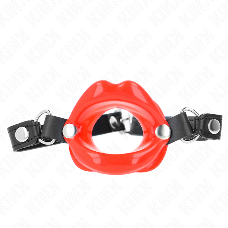 kink lip 8 cm knebel mit rotem kunstlederband 63 x 2 cm verstellbar 39 58 cm