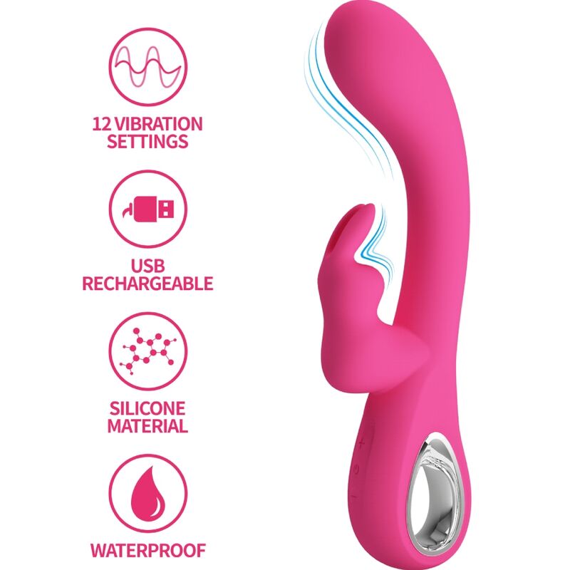 pretty love novak rabbit vibrator 12 vibrationen rosa