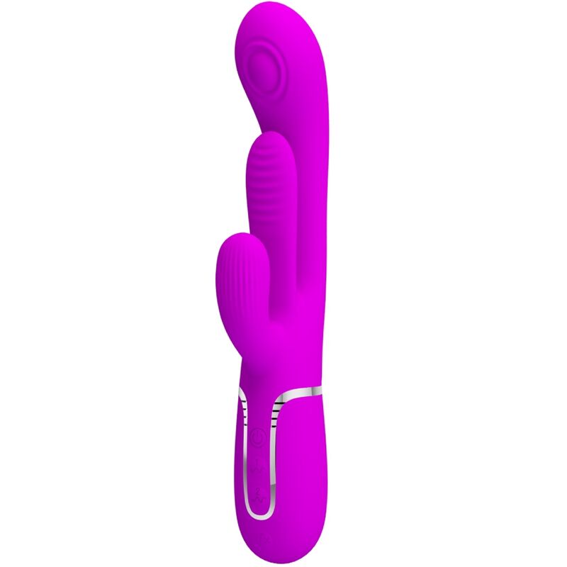 pretty love shania triple rabbit vibrator multifunktions rosa
