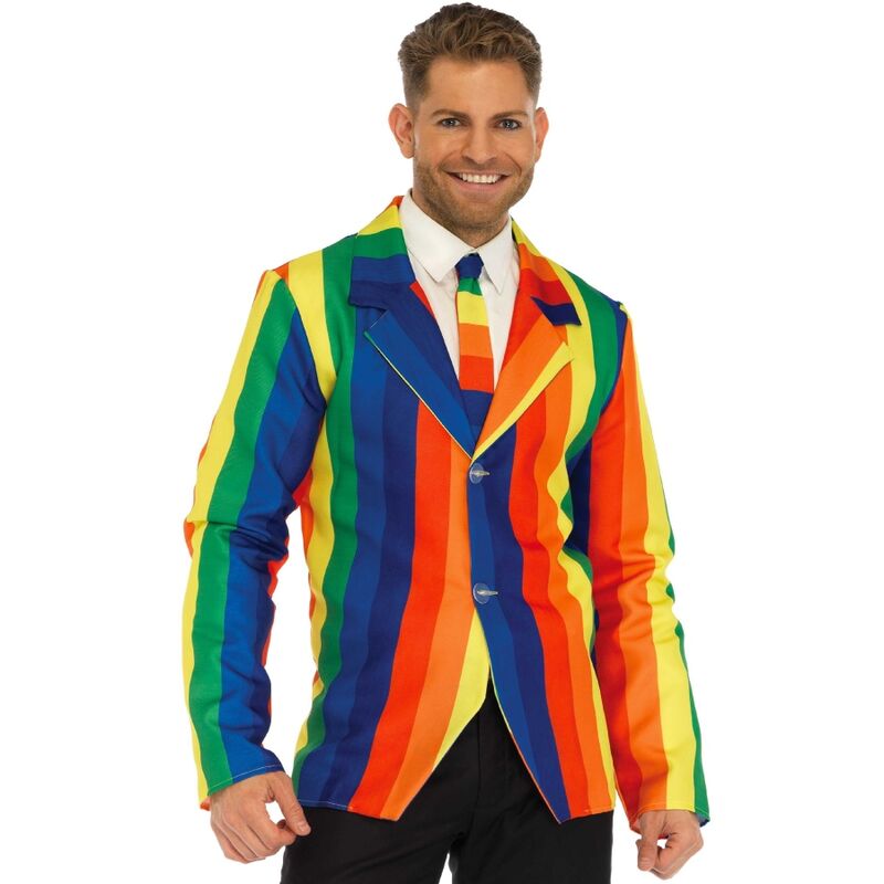 leg avenue blazer + krawatte regenbogen s