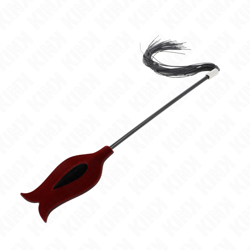 kink rosenform quastenpeitsche aus silikon 45 cm