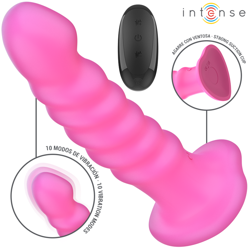 intense cindy vibrator grÖsse l spiralendesign 10 vibrationen rosa fernbedienung