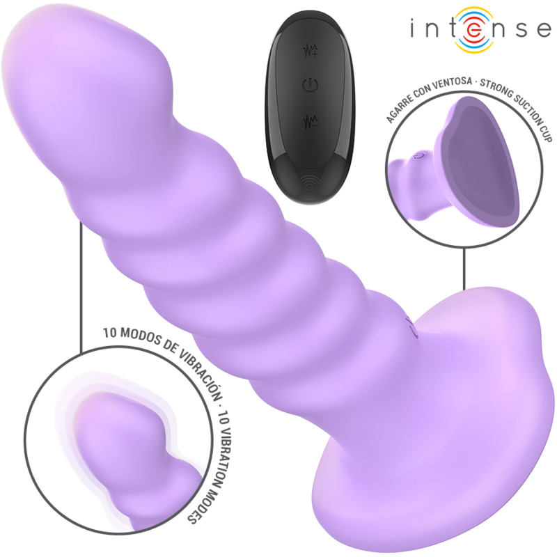 intense brenda vibrator grÖsse m spiralendesign 10 vibrationen lila fernbedienung