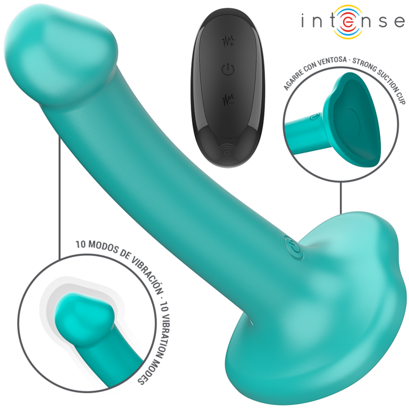 intense katie vibrator mit saugnÄpfen 10 vibrationen blau fernbedienung