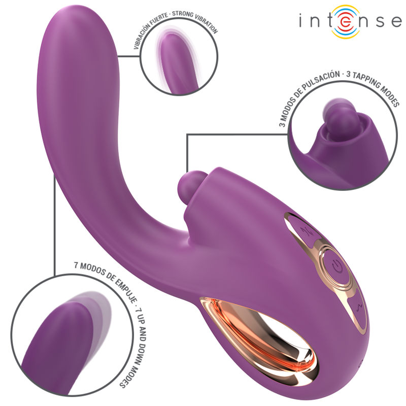 intense lali multifunktions g punkt vibrator tapping stoss vibration lila