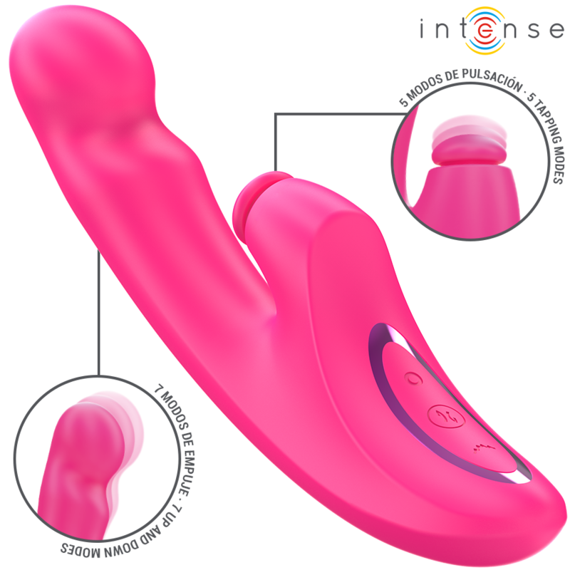 intense emi vibrator 13,5 cm multifunktion 3 in 1 10 vibrationen rosa