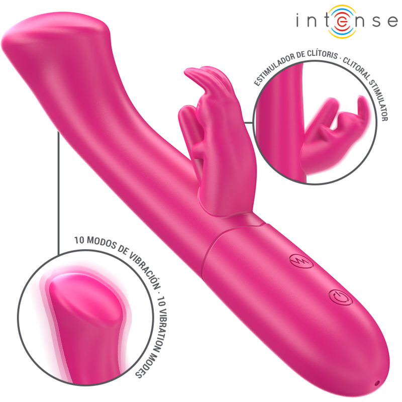 intense julieta rabbit vibrator 18,6 cm 10 vibrationen rosa