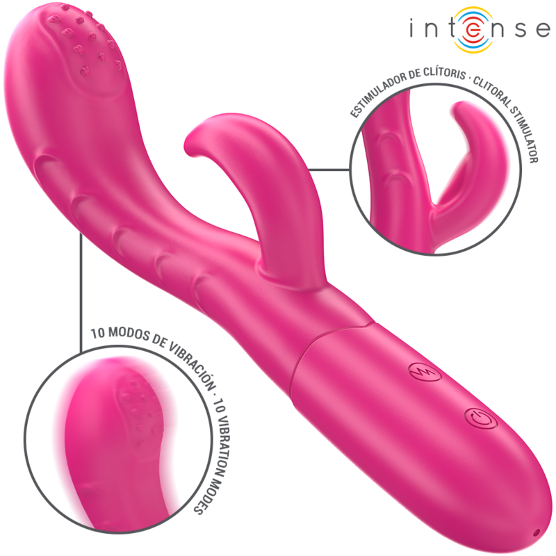 intense amara vibrator mit stimulierender zunge 10 vibrationen rosa