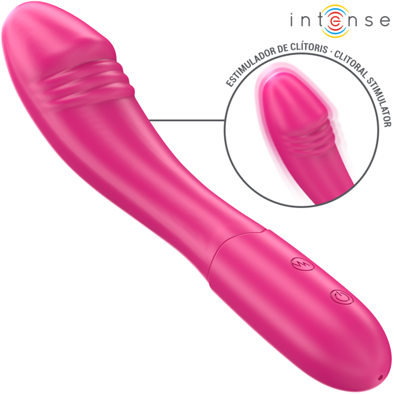 intense belinda vibrator 19 cm flexibel 10 vibrationen rosa