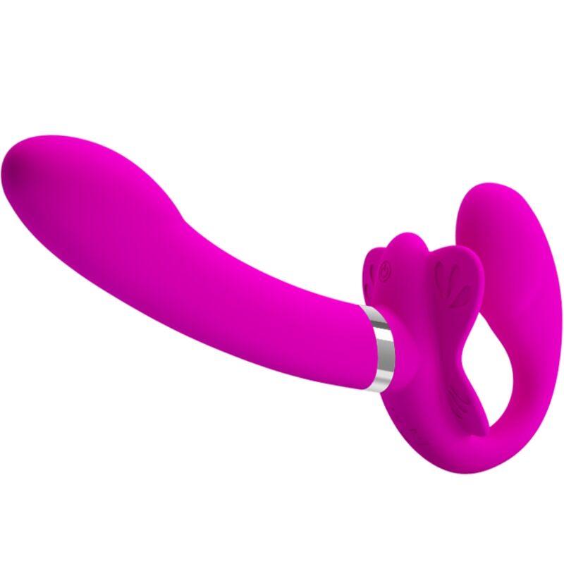 pretty love valerie doppel strap on vibrator 12 vibrationen lila