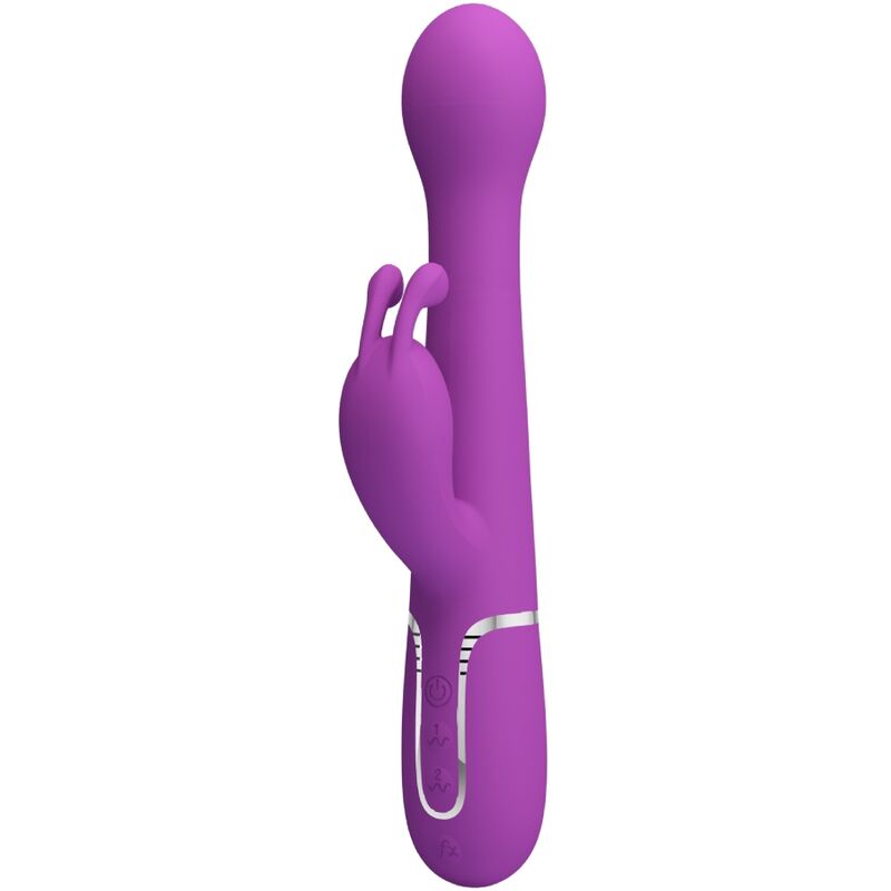 pretty love dejon 3 in 1 multifunktions rabbit vibrator lila