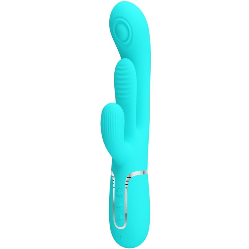 pretty love shania triple rabbit multifunktionsvibrator 3 in 1 blau