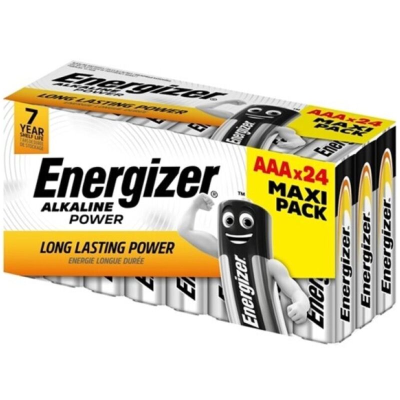 energizer alkaline power aaa alkaline batterie lr03 box*24 (3 boxen*8 batterien)