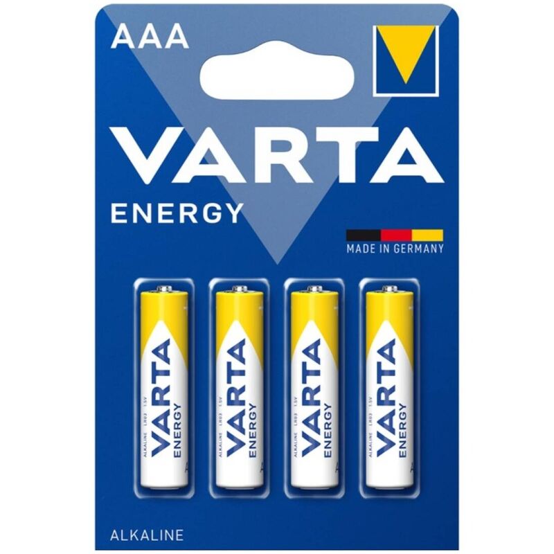 varta energy alkaline batterie aaa lr03 blister*4