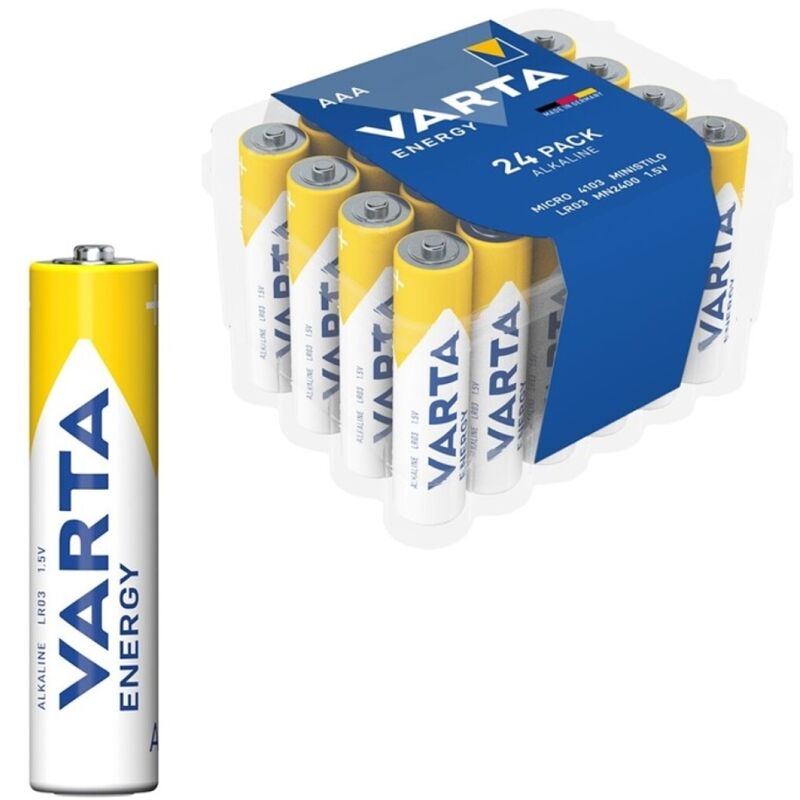 varta energy alkaline batterie aaa lr03 pack*24 batterien