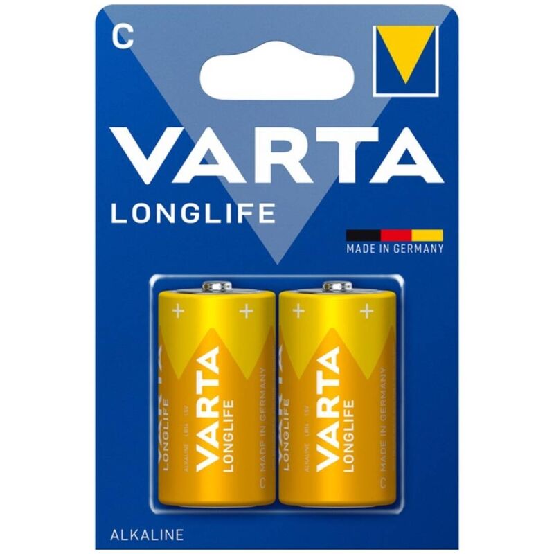 varta longlife alkaline batterie c lr14 blister*2