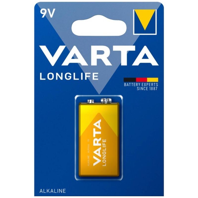 varta langlebige alkalinebatterie 9v lr61 blister*1