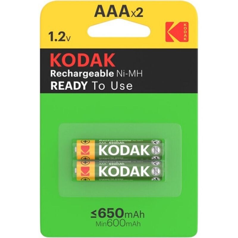 kodak wiederaufladbare batterie hr03 aaa 650 mah blister*2